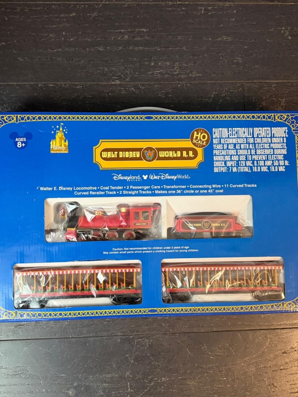NEW RARE Vintage Walt Disney World R.R. HO Scale Train Set Theme Park Collection